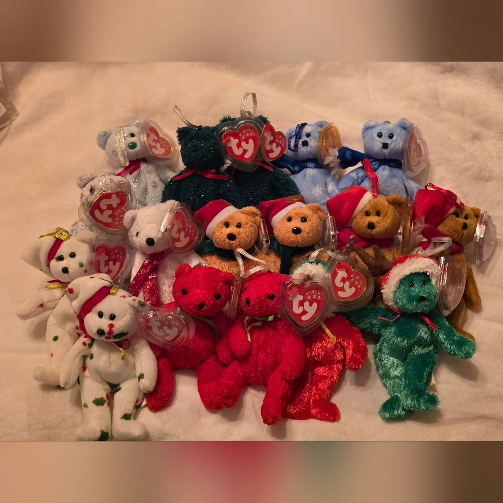 46 Ty Beanie Babies Chrismas Ornaments "The Jingle Beanies" Collection - Picture 4 of 9